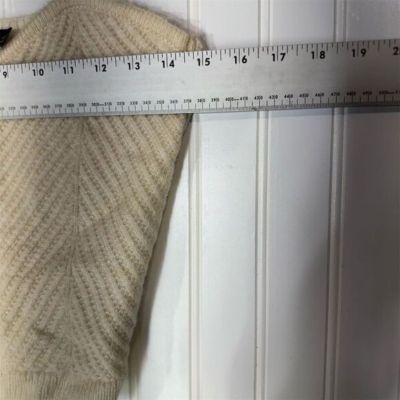 Vero Moda cream knit sweater tank top M chevron Y2K retro preppy chic - Picture 3 of 9